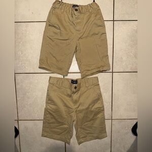 2 pair of boys khaki shorts size 8 both for 12